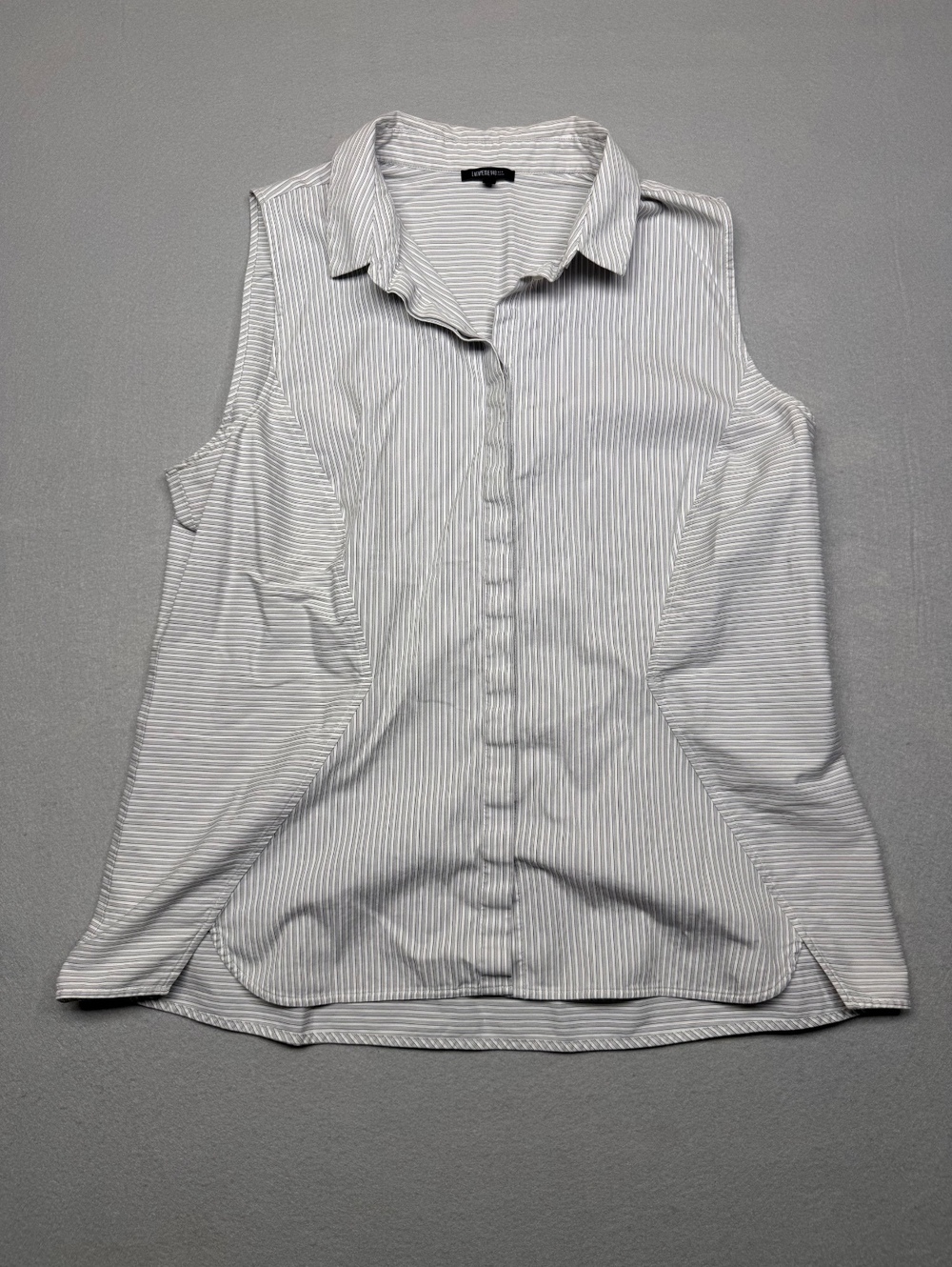 Lafayette 148 New York Sleeveless Button-Up Shirt Women 16